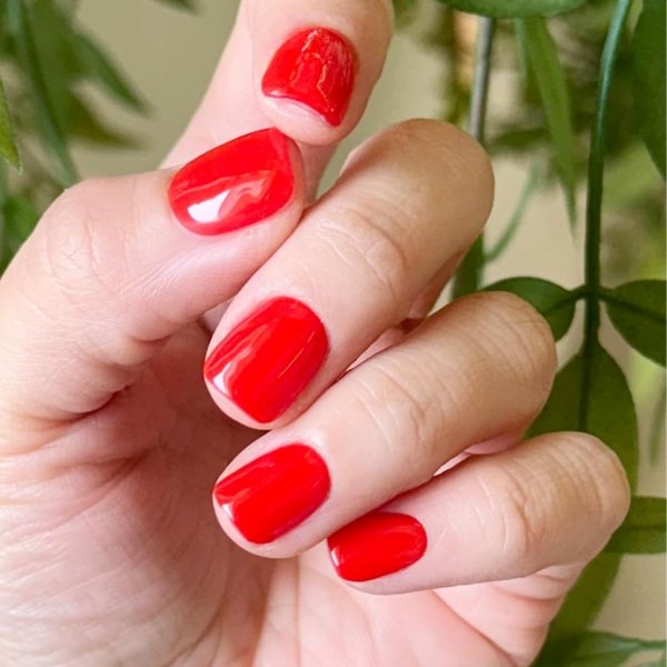 ohora Semi Cured Gel Nail Strips N Hot Cherry 2 Pads