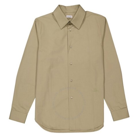 BurberryEquestrian Knight-Motif Cotton Buttoned Shirt