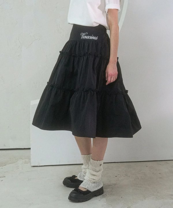Claudia Taslan Kang Kang Skirt BLACK