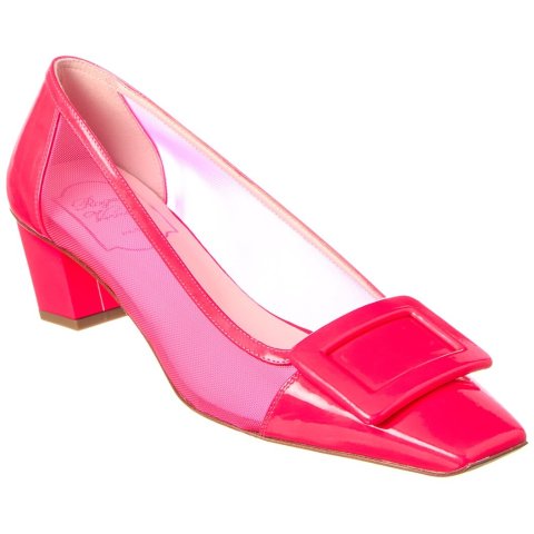 Roger VivierMesh & Leather Pump