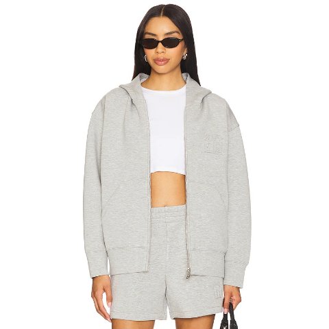 Anine Bing 灰色拉链卫衣