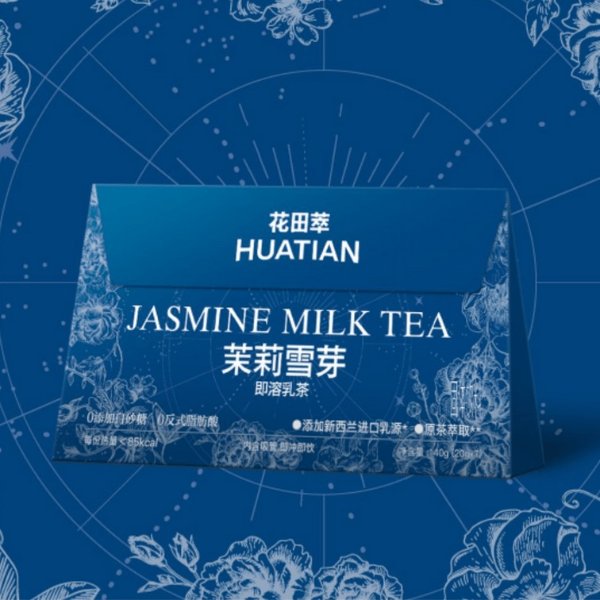 花田萃 茉莉雪芽乳茶 7袋无糖