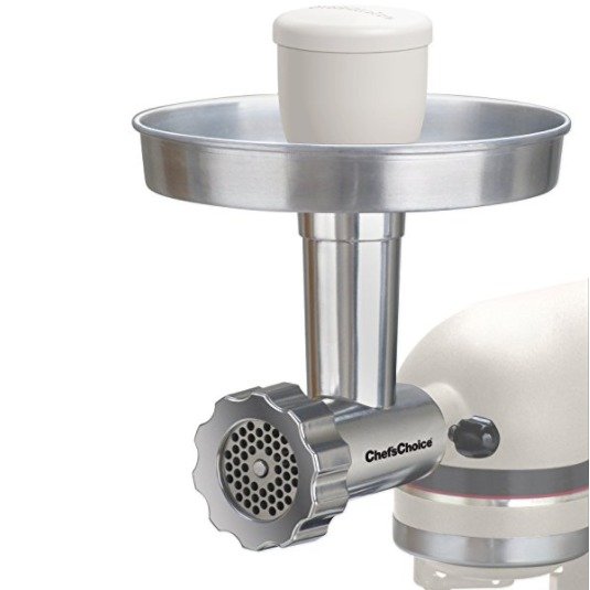 Chef's Choice Premium Metal Food Grinder Attachment Designed for KitchenAid Stand Mixers.