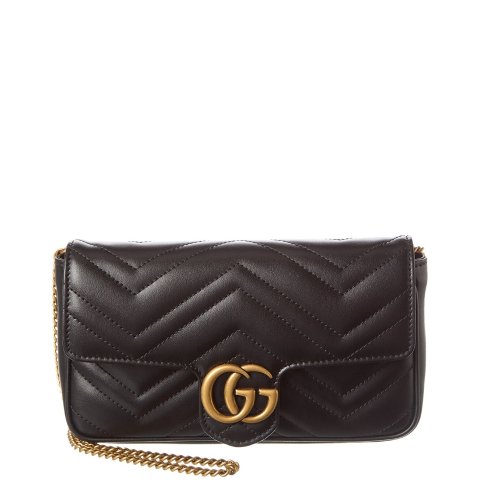 Gucci GG Marmon 黑金链条包