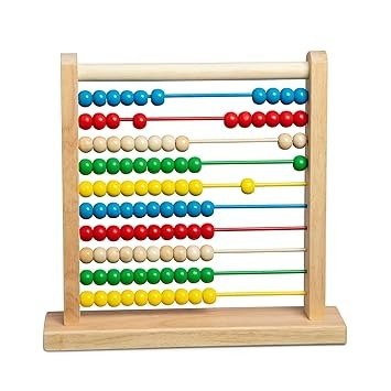 Abacus - Classic Wooden Educational Counting Toy With 100 Beads