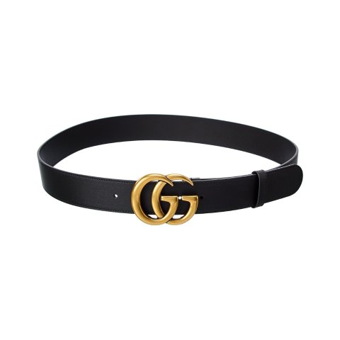 Gucci黑金腰带