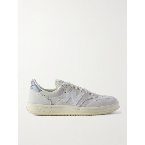 New BalanceCT500 leather-trimmed suede and nubuck sneakers | NET-A-PORTER