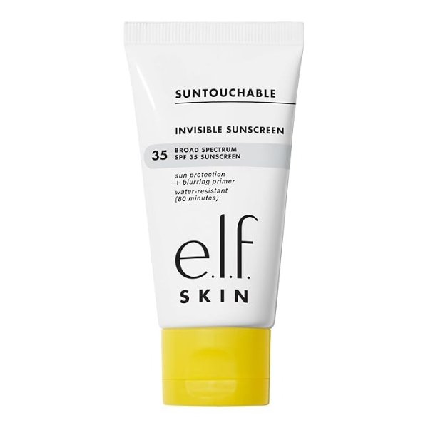 . SKIN Suntouchable! Invisible SPF 35, Lightweight, Gel-based Sunscreen For A Smooth Complexion, Doubles As A Makeup Primer, Vegan & Cruelty-free