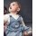 Baby Vintage Inspired Chambray V-Neck Overalls - Nostalgia Wash