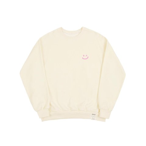 [GRAVER]★SMALL TAPE FLOWER DOT SMILE SWEATSHIRT UNISEX] Small tape flower dot smile hoodie - GRAVER | 60