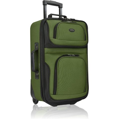 U.S. Traveler 20" Softside Luggage Green