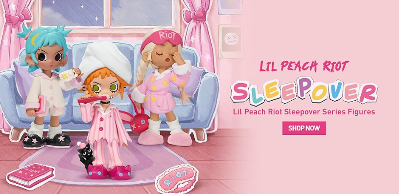 【内袋未開封】Lil Peach Riot SLEEPOVER 3点セット Lil Peach Riot Sleepover シリーズ - POP MART (Japan)