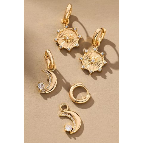 Starry Night 圆环耳环 一对