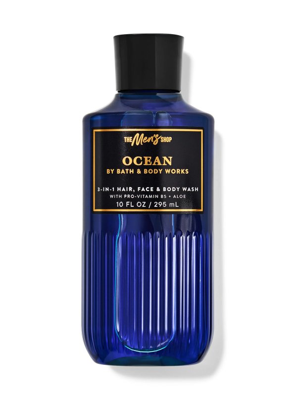 Men'sOcean3-in-1 Hair, Face & Body Wash