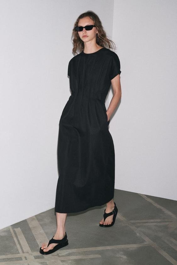 ZW COLLECTION Pleated Midi Dress