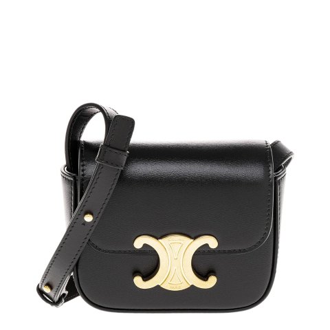 Celine Triomphe Leather Shoulder Bag
