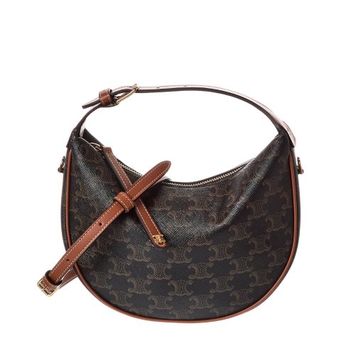 Celine Teen Lulu Canvas Leather Hobo Bag