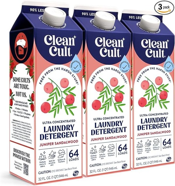 Ultra Concentrated Laundry Detergent 96oz Juniper Sandalwood