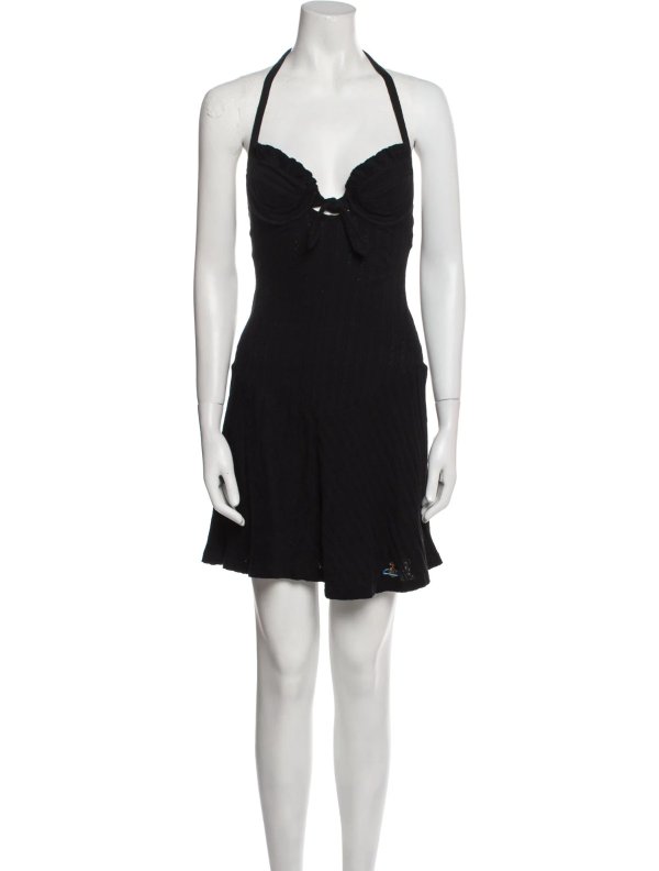  Halterneck Mini Dress