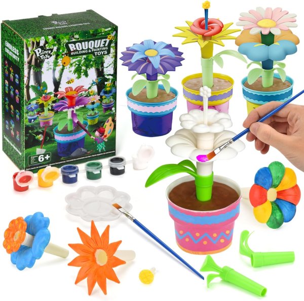 Pairez Toys Flower Building Blocks Set Age 6+