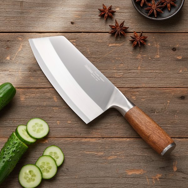8 Inch Meat Cleaver High Carbon Stainless Steel Rosewood Handle