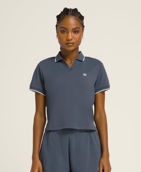 Cropped Sleeveless Tennis Polo for Women