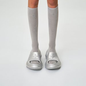 SMFK COMPASS WAVE 银色高跟凉鞋