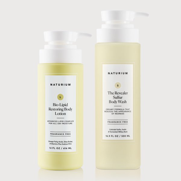 NATURIUM Sulfur Body Wash and Lotion Duo