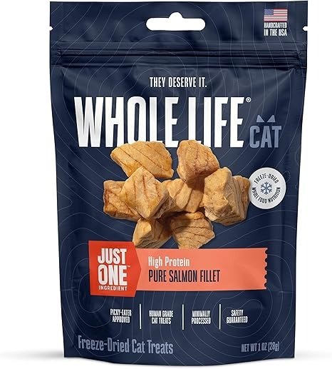 Whole Life Freeze Dried Salmon Cat Treats 1oz