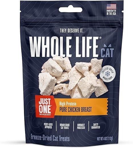 Whole Life Freeze Dried Chicken Cat Treats 4 oz