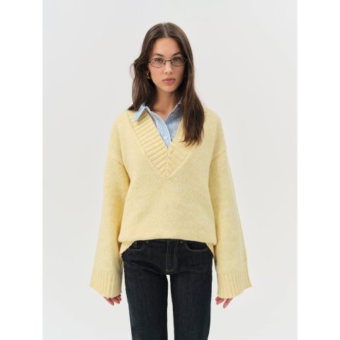 For Love & LemonsAmelia Yellow Sweater