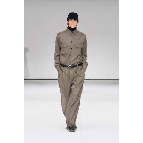 COS COS OVERSIZED-FIT ELASTICATED PANTS - BEIGE - Trousers