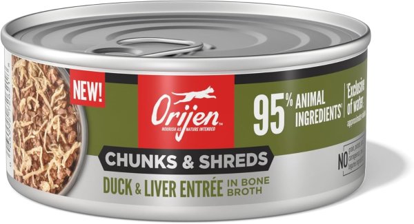 ORIJEN 鸭肉肝湿猫粮 6罐装