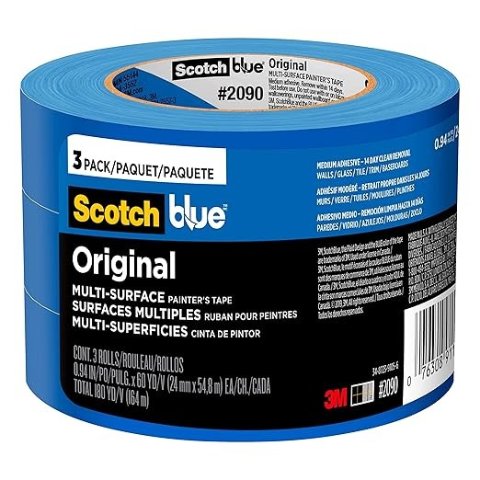 ScotchBlue Multi-Surface Painter s Tape 0.94 inch 3 Rolls