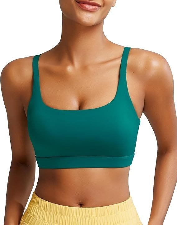 RUNNING GIRL Square Neck Sports Bra Medium Support