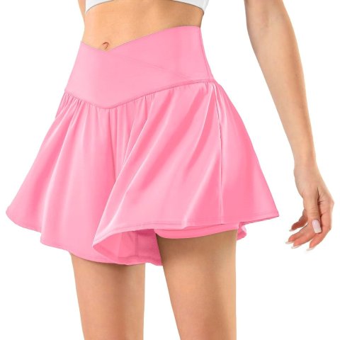 Maxbee High Waisted Tennis Skort with Pockets