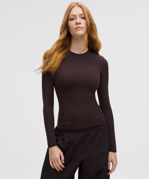 Wundermost Nulu Ultra-Soft Crewneck Long-Sleeve Shirt