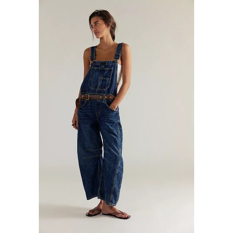 Free PeopleWe The Free Good Luck Barrel Overalls