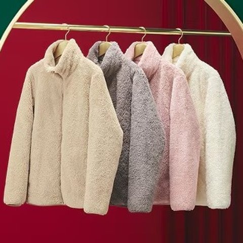 UniqloFluffy Yarn Fleece Full-Zip Jacket