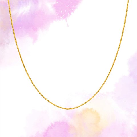 18K金流金萧邦素链