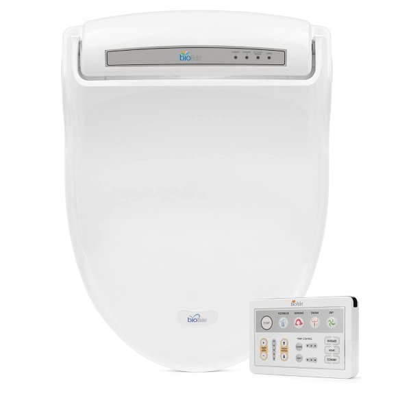 by Bemis BB-1000W Supreme Elongated Bidet Toilet Seat, White