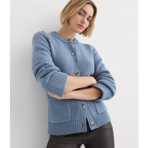 LOFTWaisted Patch Pocket Cardigan