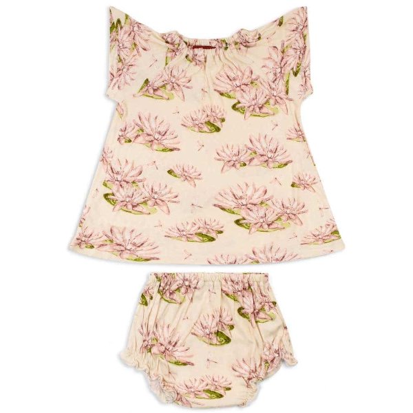 Water Lily Bamboo Dress and Bloomer Set