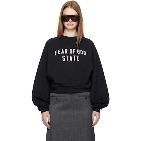 Black Fleece Raglan Crewneck Sweatshirt