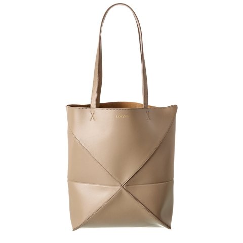 LoewePuzzle Fold 中号皮革托特包