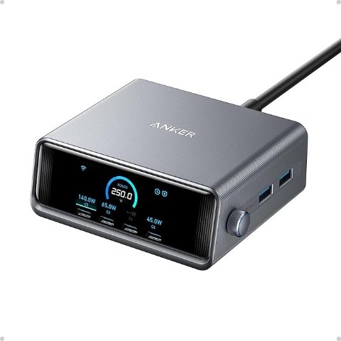 ANKER Prime 充电器 250W 6口 银色
