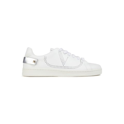 Backnet Perforated Leather Sneakers