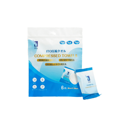 压缩洗脸巾粒 加厚便携 6枚装
