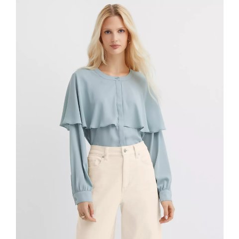 LOFTCape Blouse