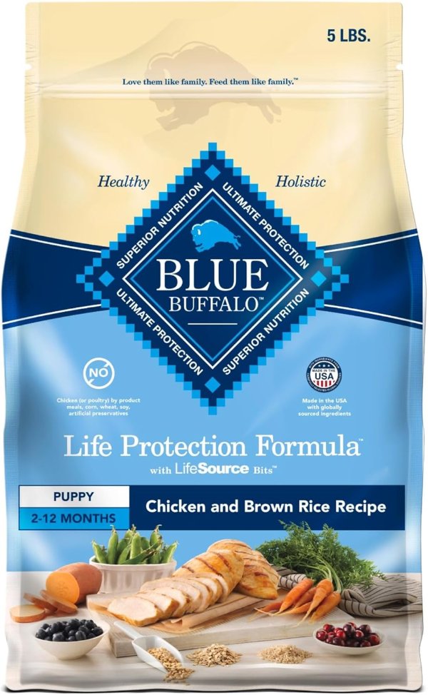 Puppy Dog Food Chicken Brown Rice 5lb